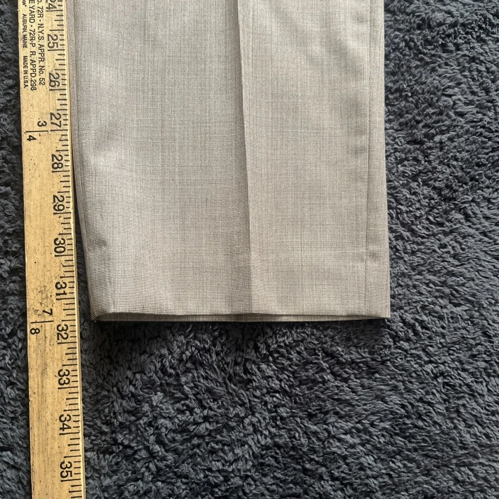 lauren ralph lauren trousers men's 38X32 brown wool blend pants business luxury
